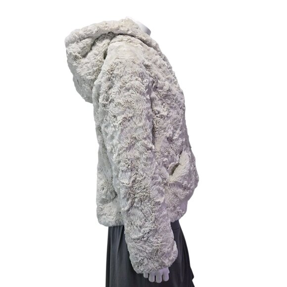 Anthropologie Tiny Editions Glacie Faux Fur Jacket Women's LP Petite - Picture 9 of 16